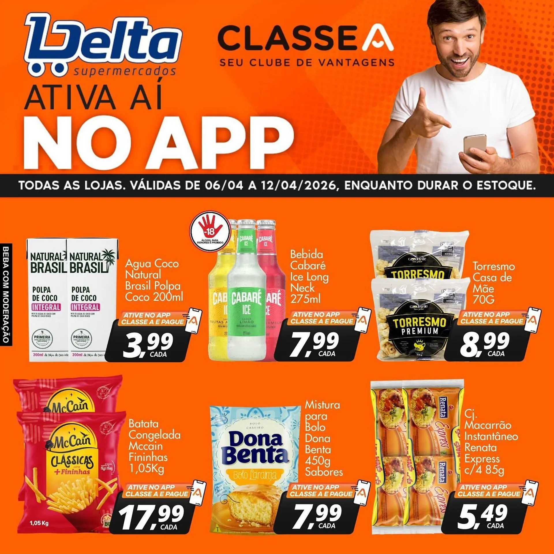 Encarte de Catálogo Delta Supermercados 7 de abril até 12 de abril 2026 - Pagina 1