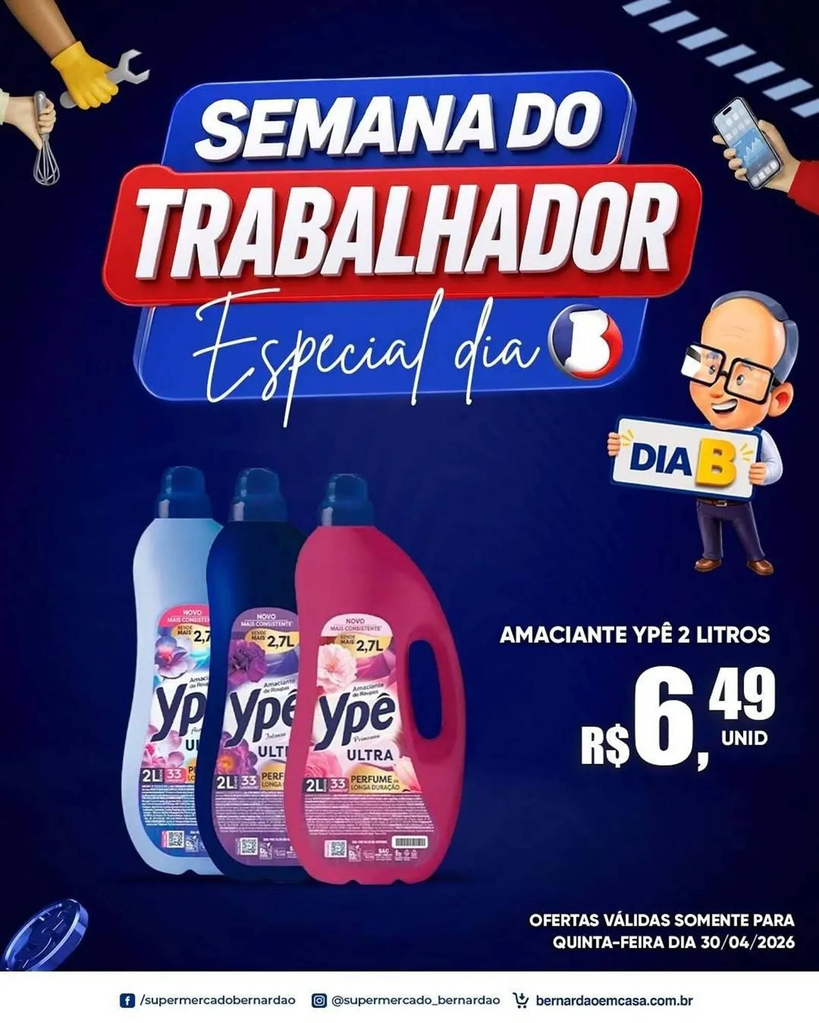 Encarte de Catálogo Supermercado Bernardão 30 de abril até 30 de abril 2026 - Pagina 7