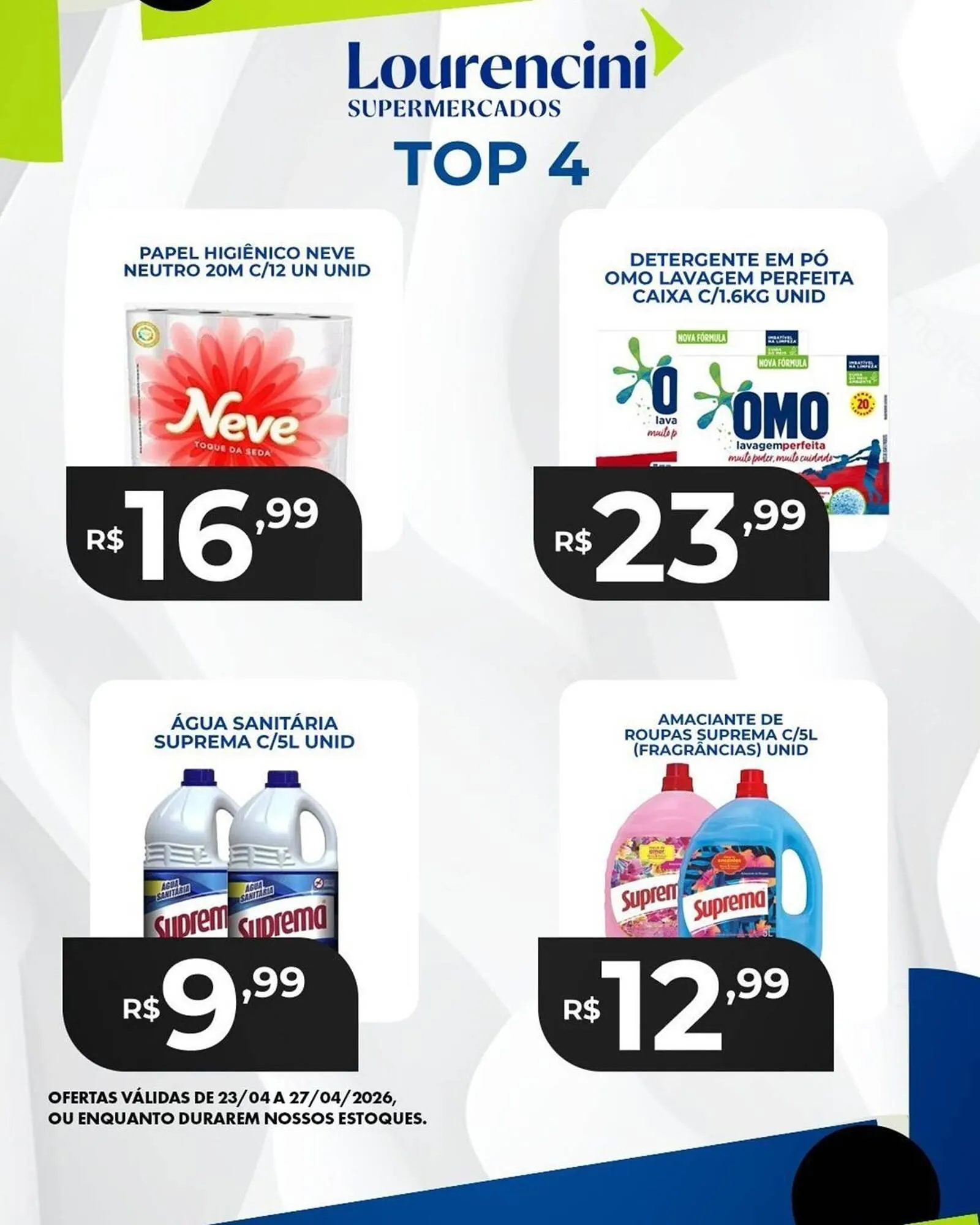 Encarte de Catálogo Lourencini Supermercados 23 de abril até 27 de abril 2026 - Pagina 2