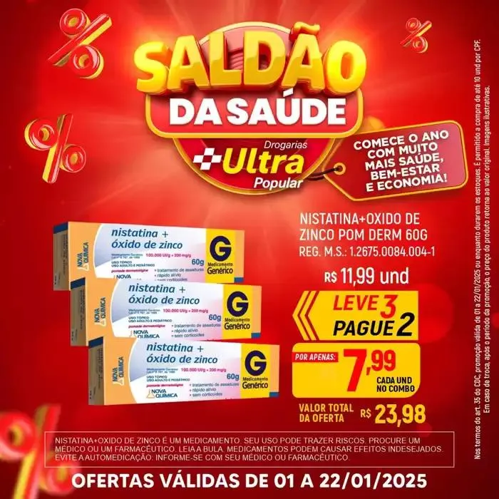 Encarte de Encarte Drogarias Ultra Popular 6 de janeiro até 22 de janeiro 2025 - Pagina 3