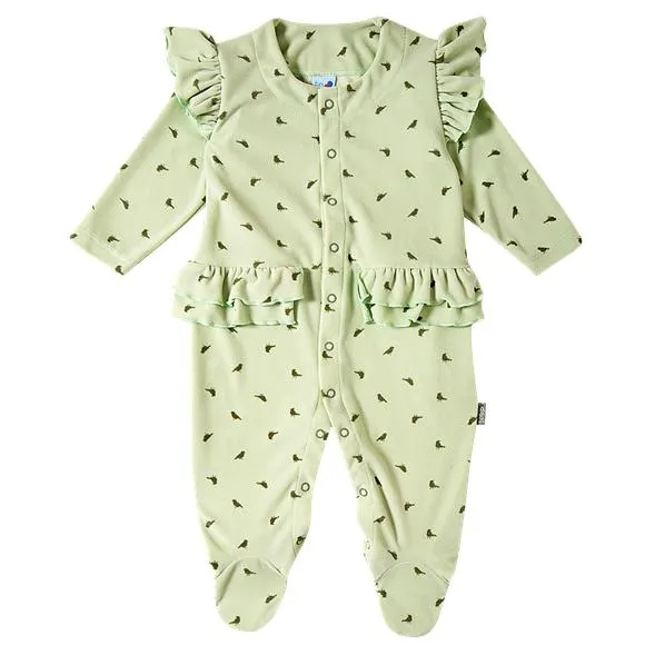 Macacão verde claro plush bebê tip top