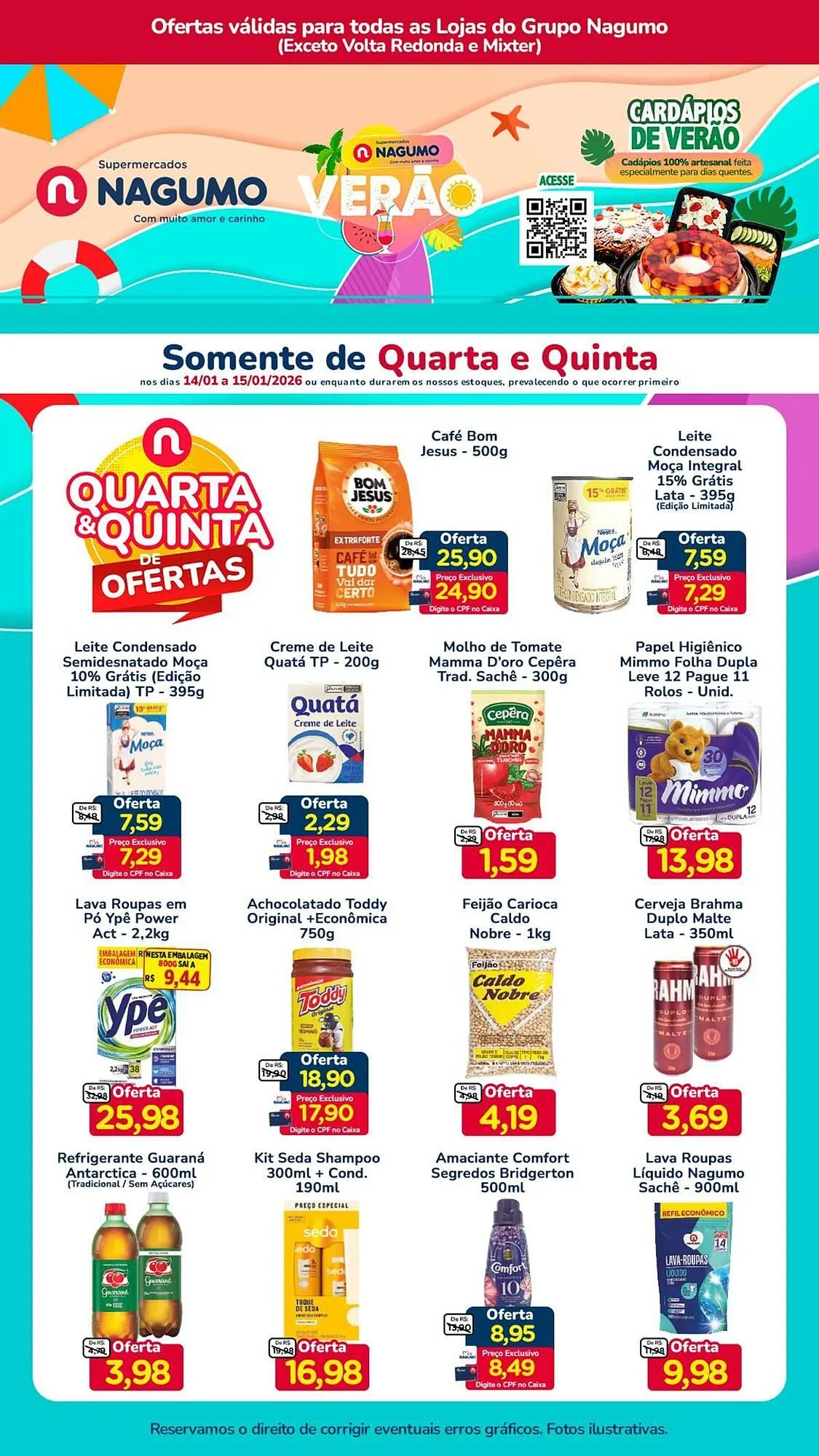 Encarte de Folheto Nagumo 14 de janeiro até 15 de janeiro 2026 - Pagina 1