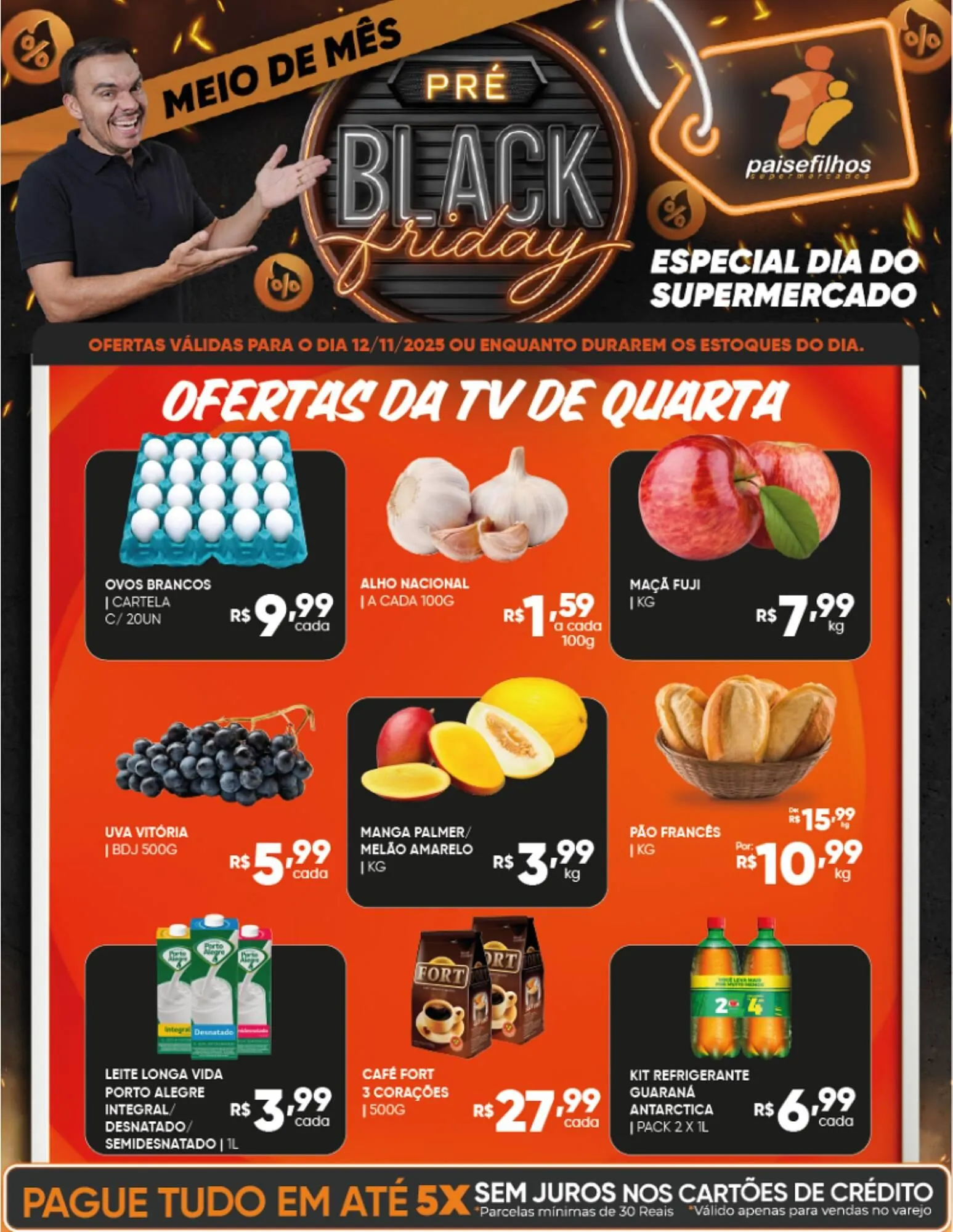 Encarte de Catálogo Pais e Filhos Supermercados 12 de novembro até 13 de novembro 2025 - Pagina 1