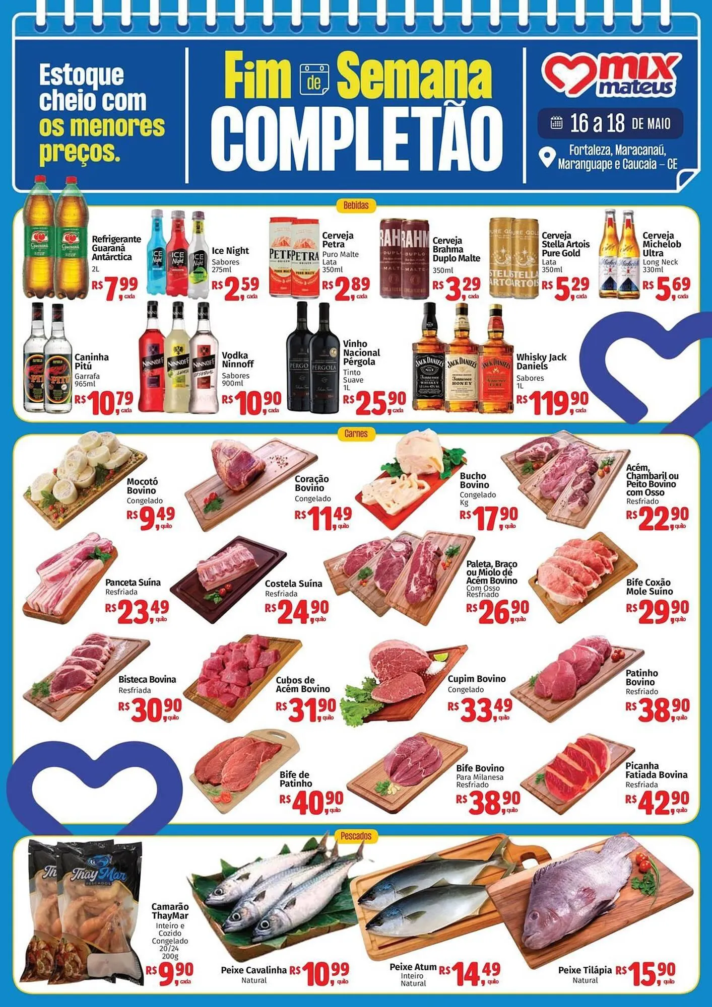 Encarte de Catálogo Supermercados Mateus 16 de maio até 18 de maio 2025 - Pagina 1