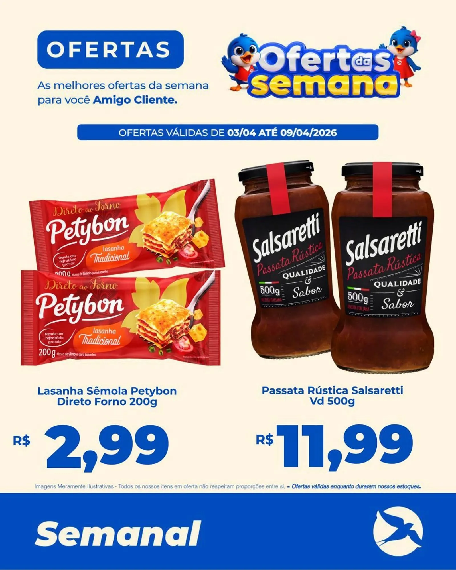 Encarte de Folheto Andorinha Hipermercado 3 de abril até 9 de abril 2026 - Pagina 1