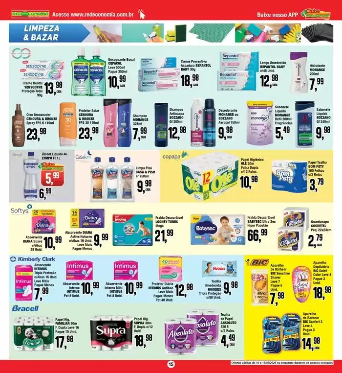 Encarte de Ofertas Rede Economia 10 de março até 17 de março 2025 - Pagina 6