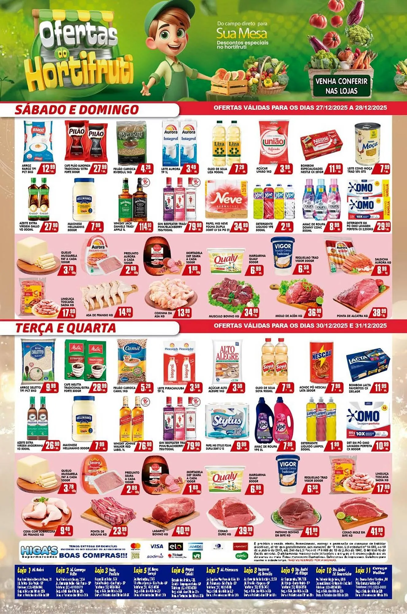 Encarte de Folheto Higa's Supermercado 26 de dezembro até 31 de dezembro 2025 - Pagina 3
