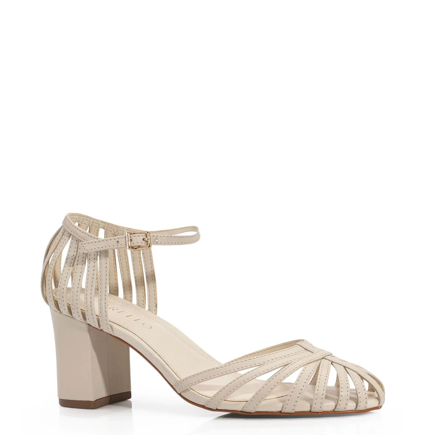 Scarpin Couro Off White