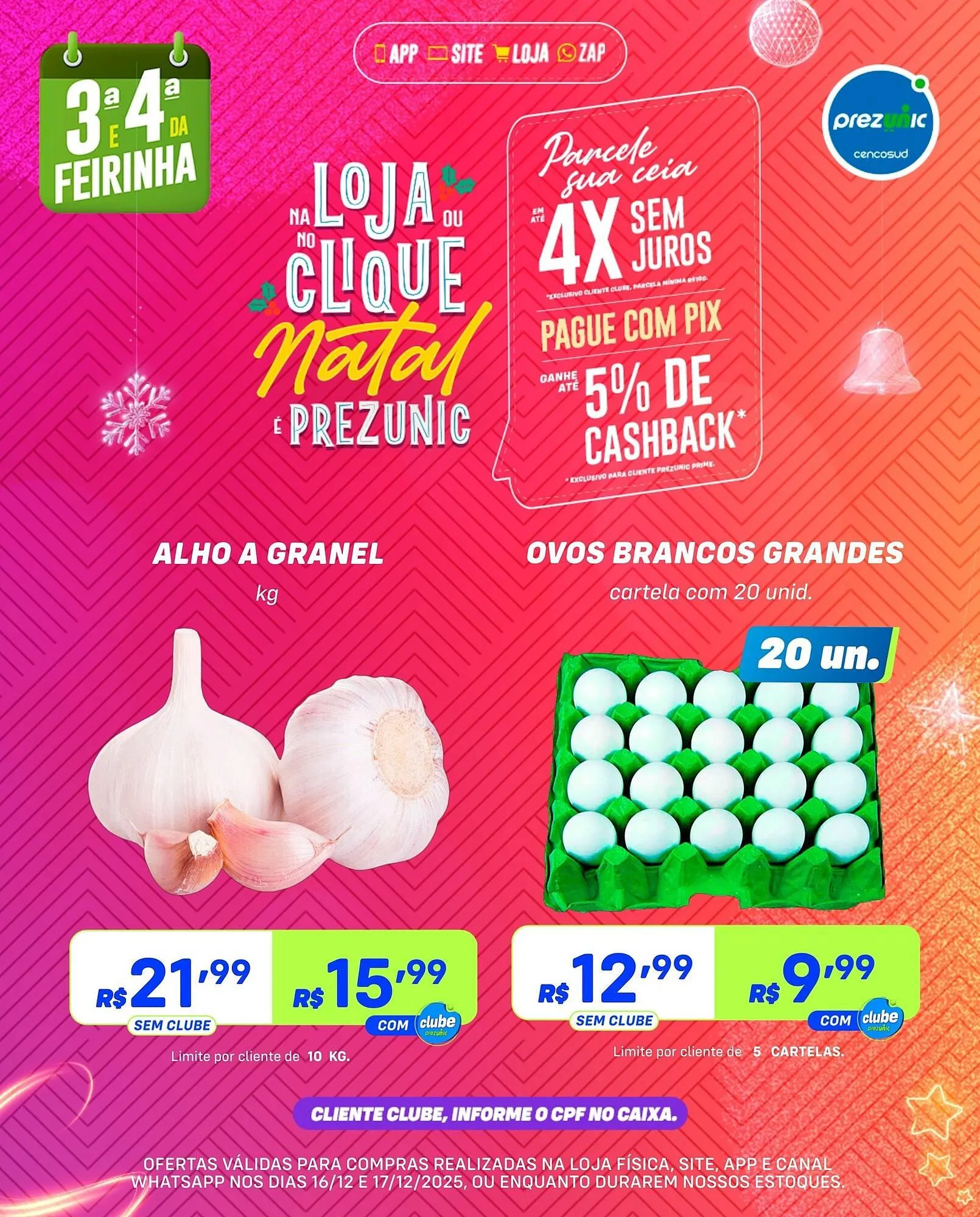 Encarte de Encarte Prezunic 16 de dezembro até 17 de dezembro 2025 - Pagina 1