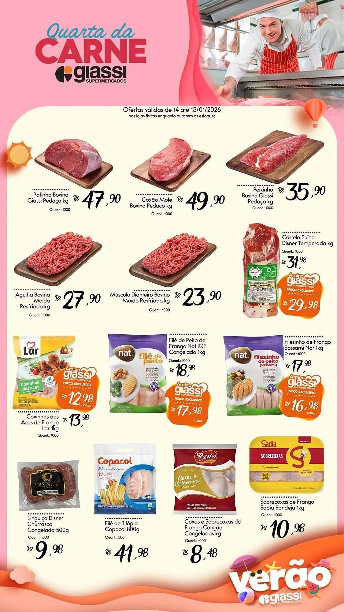 Encarte de Encarte Giassi Supermercados 14 de janeiro até 15 de janeiro 2026 - Pagina 1