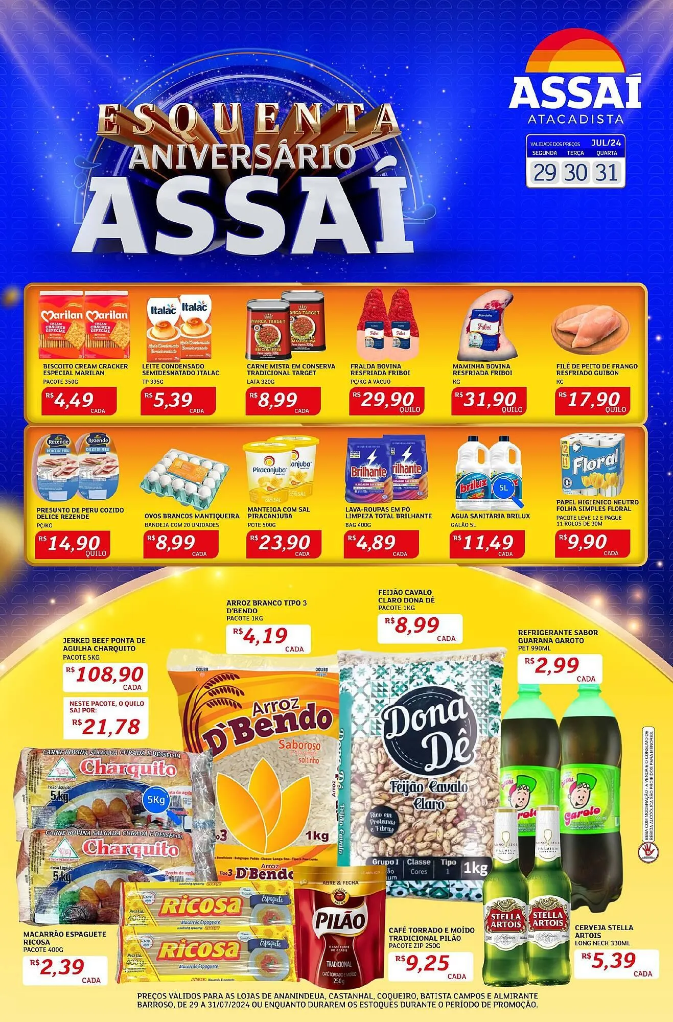 Encarte de Catálogo Assaí Atacadista 29 de julho até 30 de julho 2024 - Pagina 1
