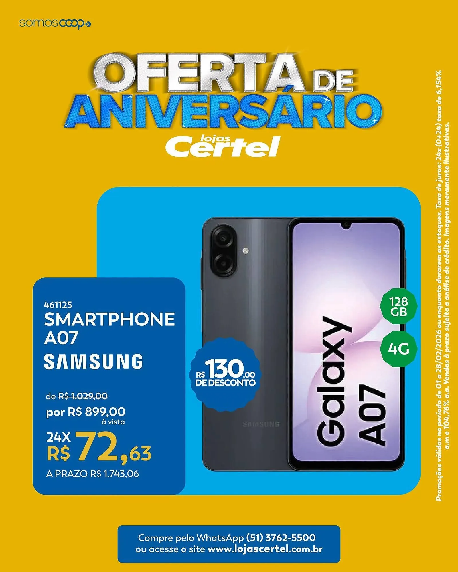 Encarte de Folheto Lojas Certel 7 de fevereiro até 28 de fevereiro 2026 - Pagina 3