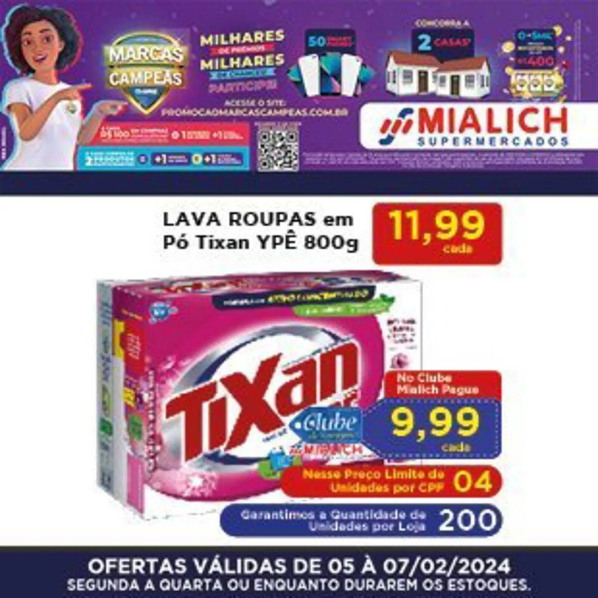 Encarte de Catálogo Mialich Supermercados 5 de fevereiro até 7 de fevereiro 2024 - Pagina 7