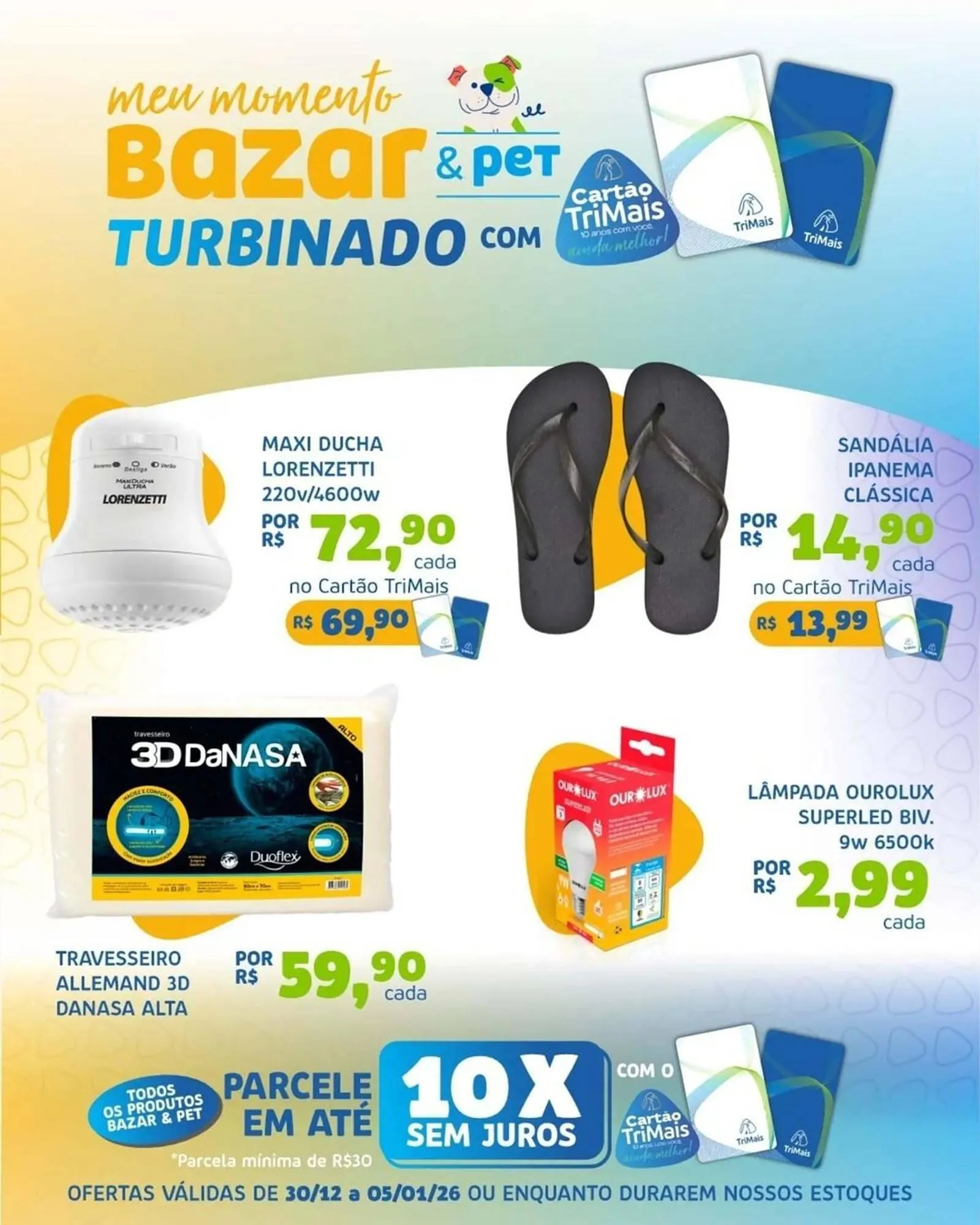 Encarte de Catálogo Trimais Supermercado 30 de dezembro até 5 de janeiro 2026 - Pagina 1