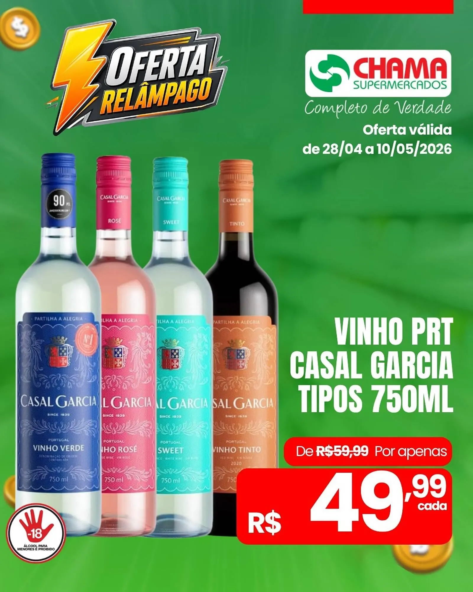 Encarte de Catálogo Chama Supermercados 29 de abril até 10 de maio 2026 - Pagina 5