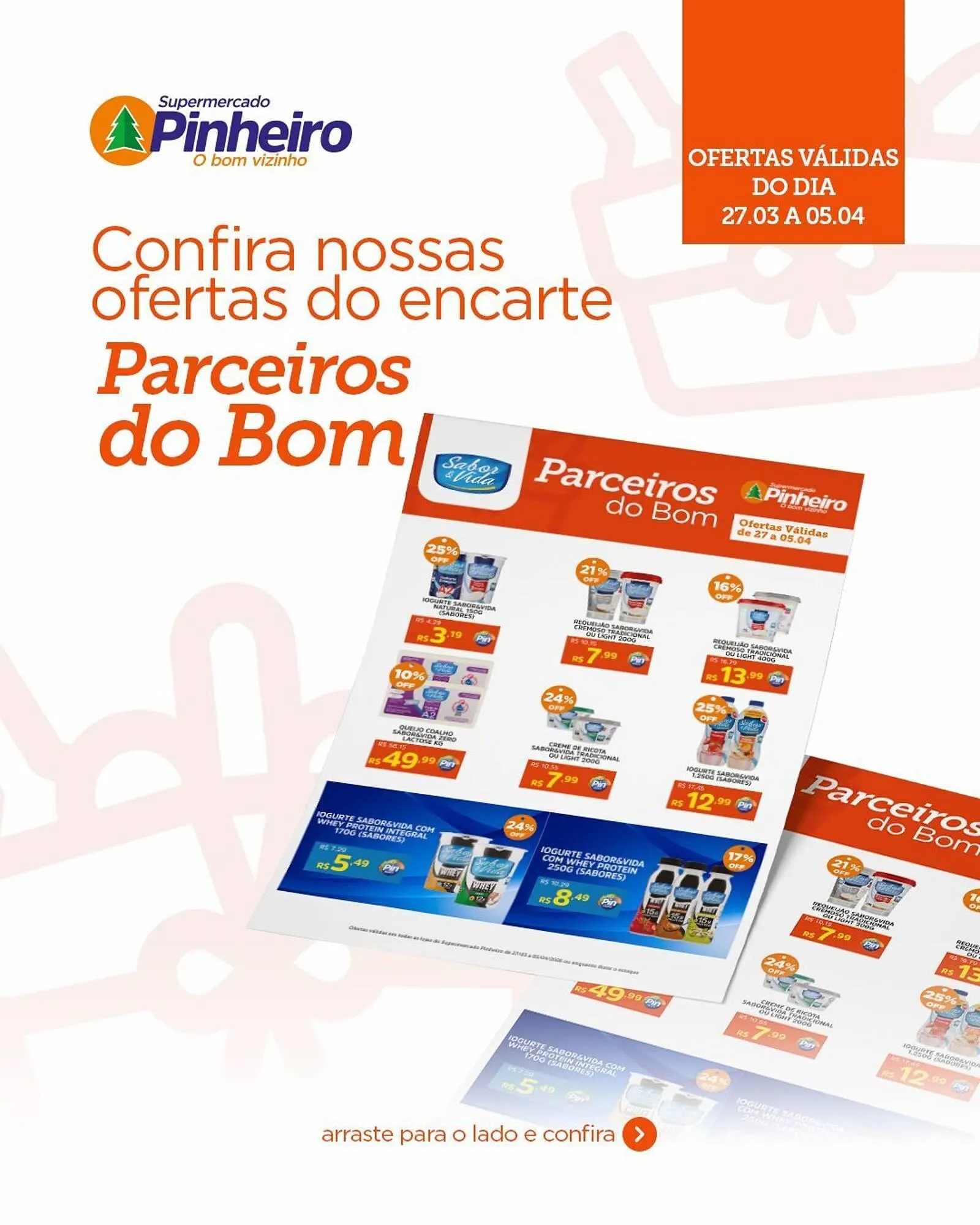 Encarte de Encarte Pinheiro Supermercado 27 de março até 5 de abril 2026 - Pagina 1