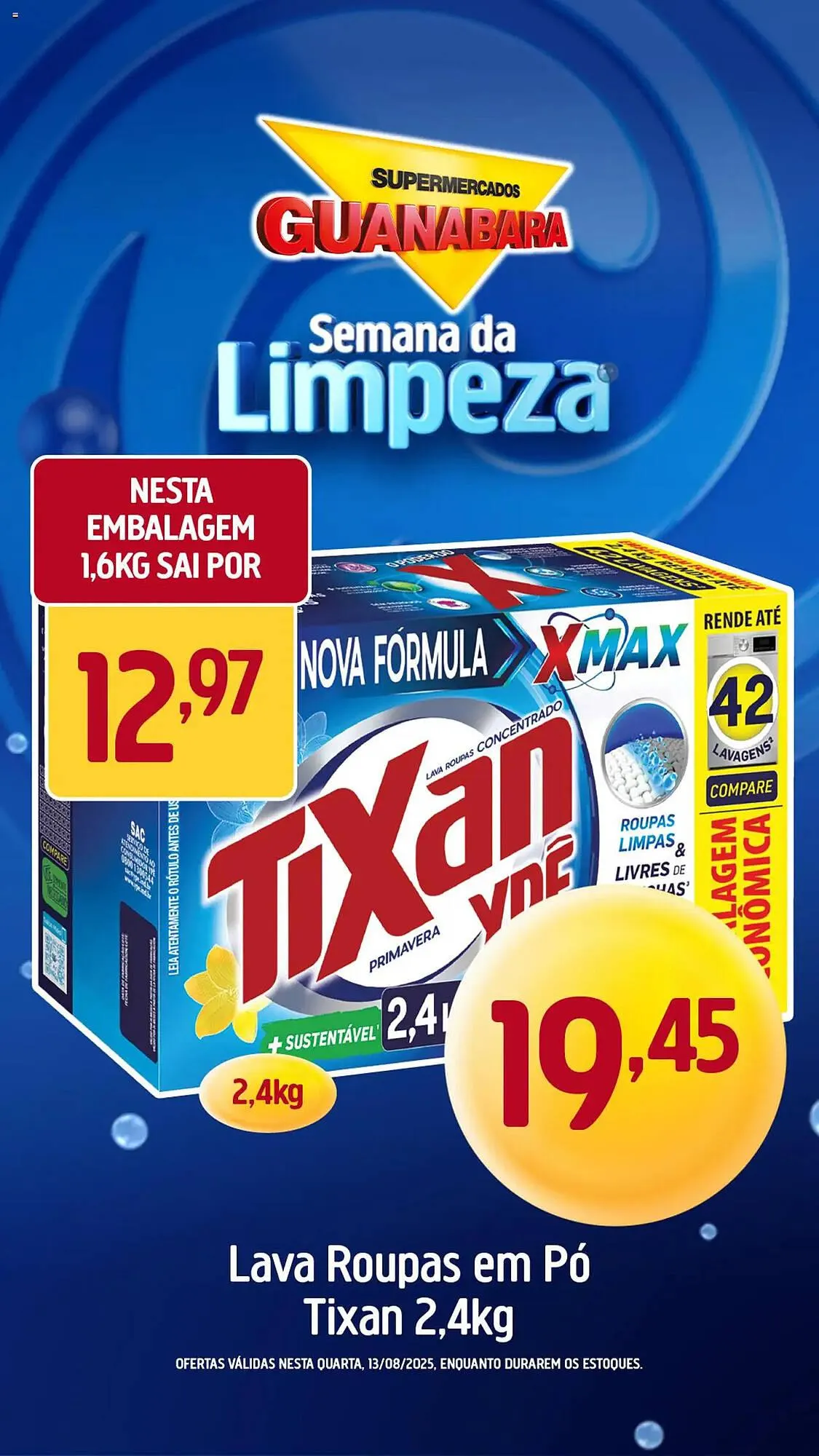 Encarte de Catálogo Supermercados Guanabara 13 de agosto até 13 de agosto 2025 - Pagina 1