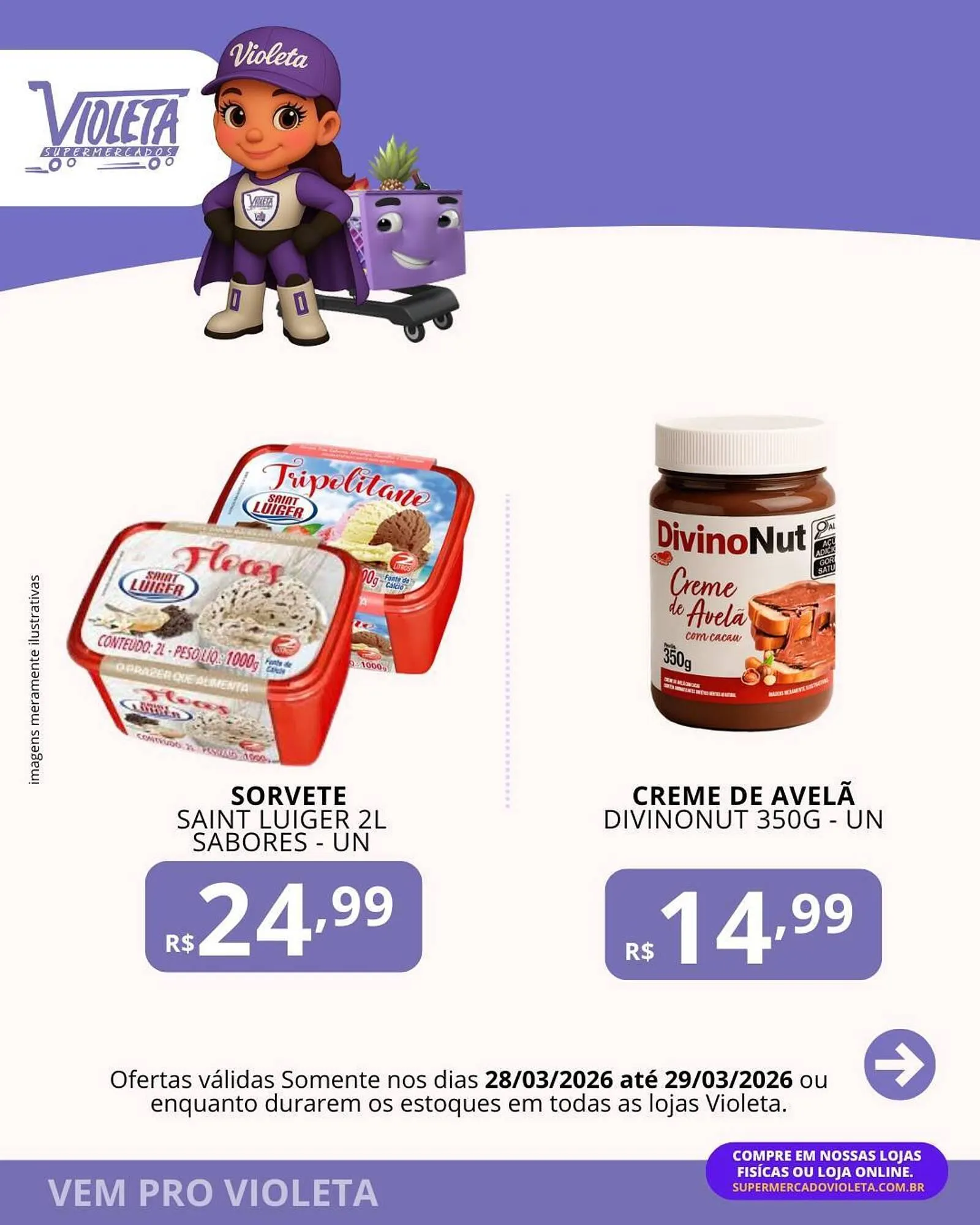 Encarte de Catálogo Violeta Supermercados 27 de março até 29 de março 2026 - Pagina 4