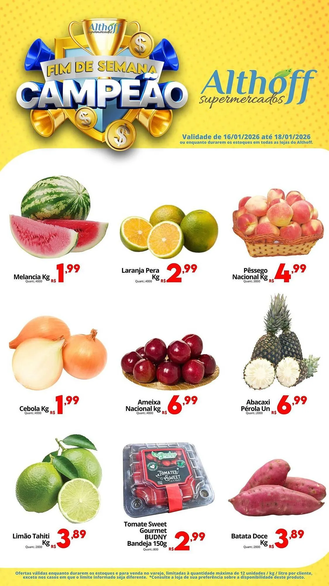 Encarte de Encarte Althoff Supermercados 16 de janeiro até 18 de janeiro 2026 - Pagina 3