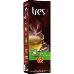 Capsula Cha Tres 2,5g C/10 Capim Cidreira