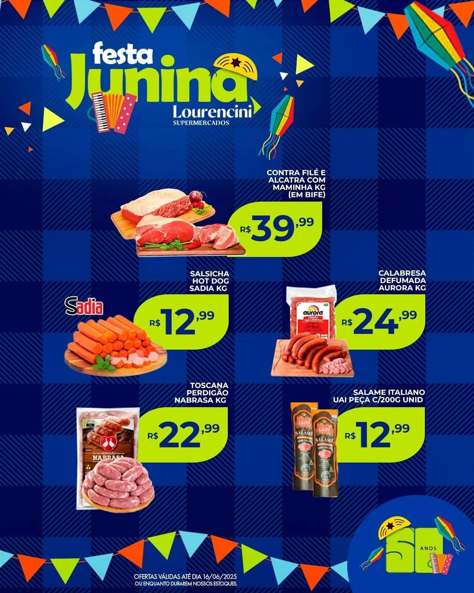 Encarte de Catálogo Lourencini Supermercados 13 de junho até 23 de junho 2025 - Pagina 6