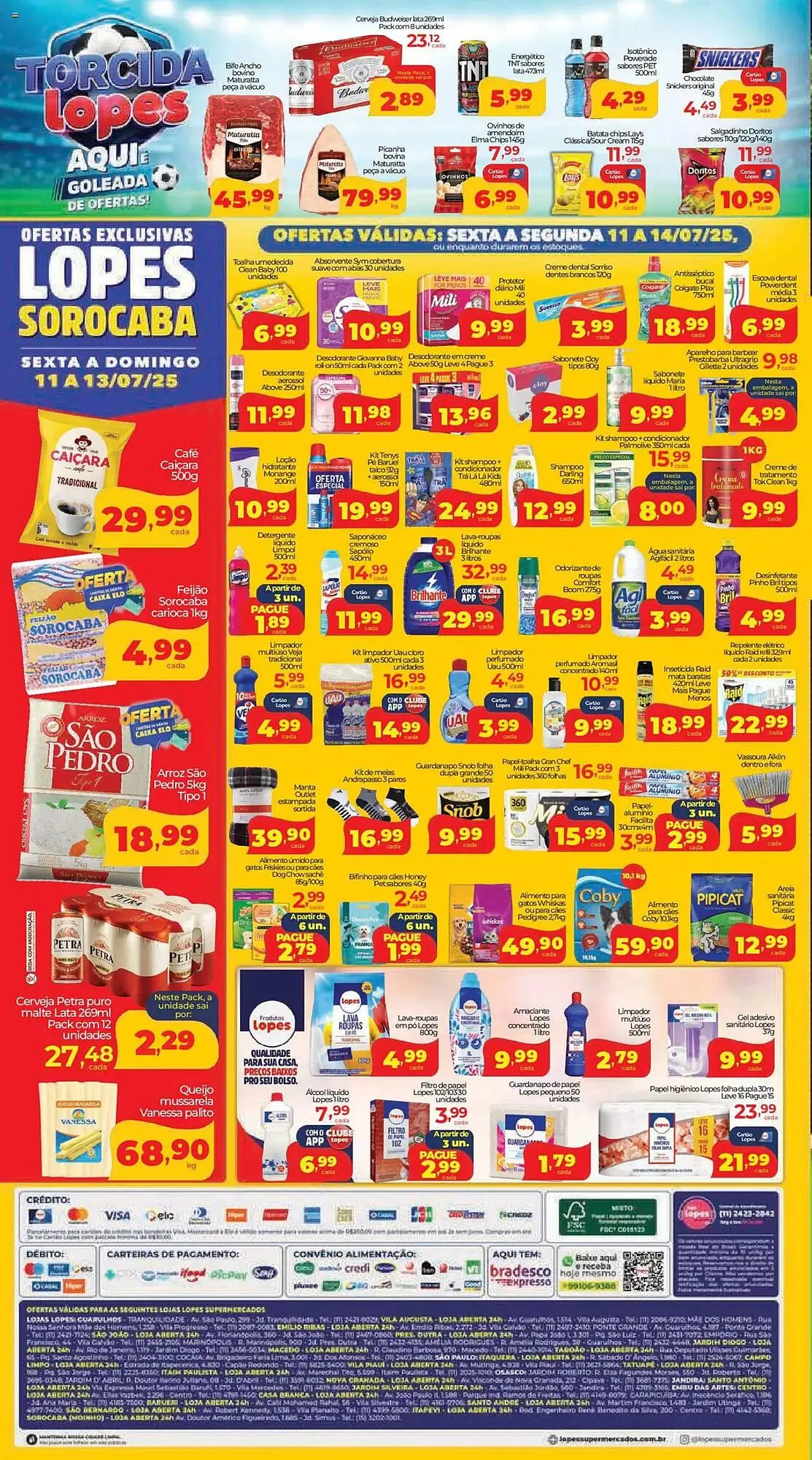 Encarte de Catálogo Lopes Supermercados 11 de julho até 14 de julho 2025 - Pagina 4