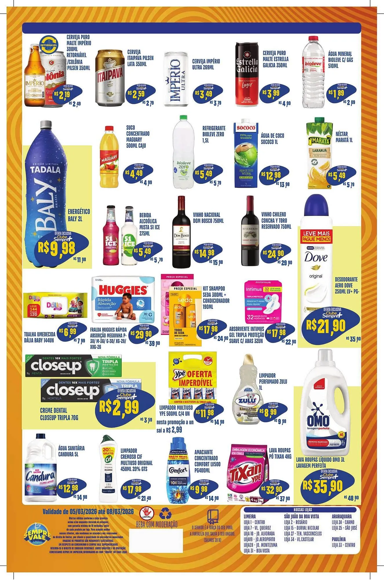 Encarte de Catálogo Sempre Vale Supermercados 5 de março até 8 de março 2026 - Pagina 4