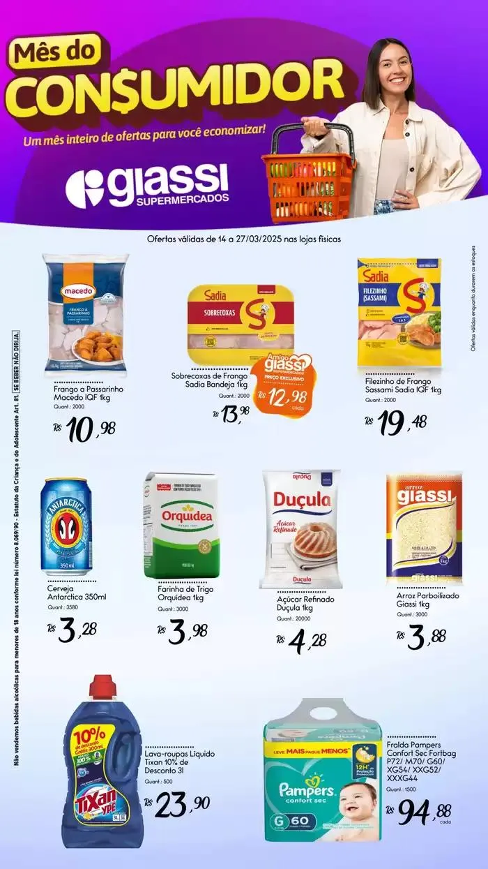 Encarte de Encarte Giassi 14 de março até 27 de março 2025 - Pagina 1