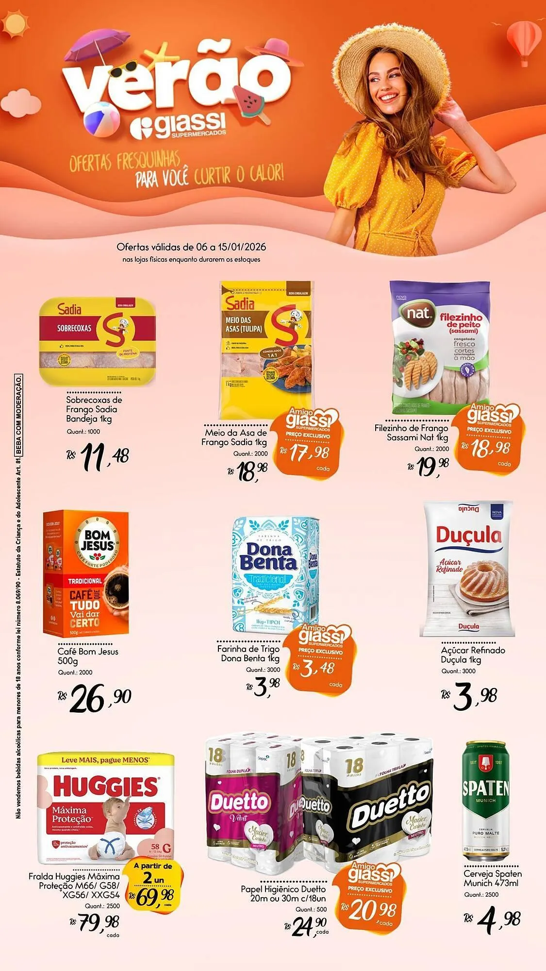 Encarte de Encarte Giassi Supermercados 12 de janeiro até 15 de janeiro 2026 - Pagina 1