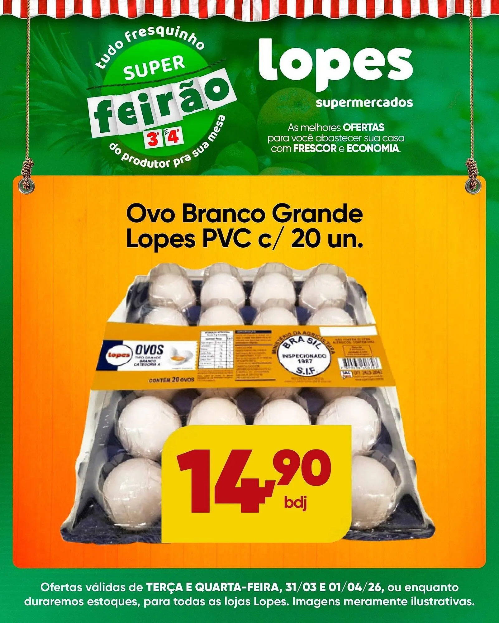 Encarte de Folheto Lopes Supermercados 31 de março até 1 de abril 2026 - Pagina 4