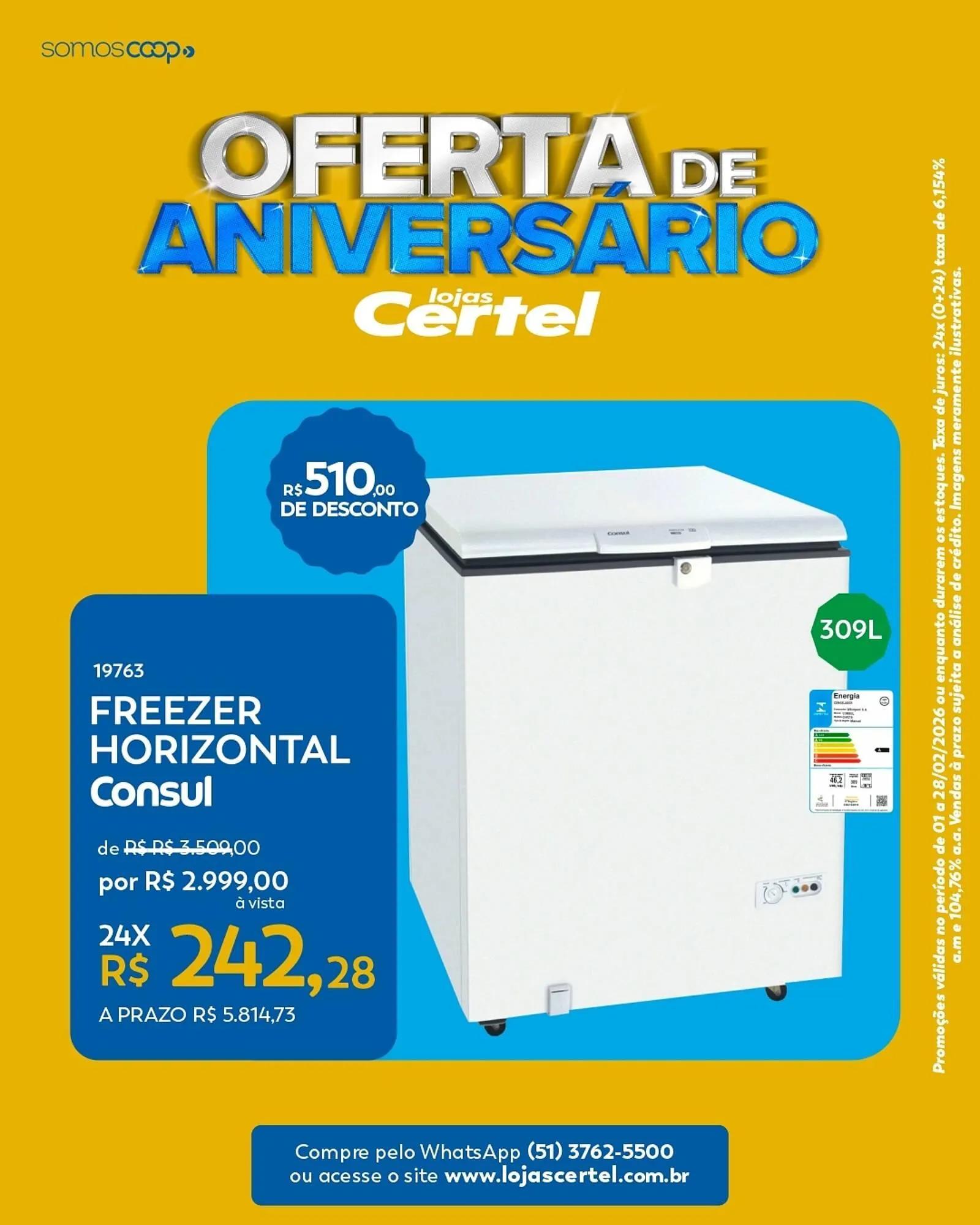 Encarte de Folheto Lojas Certel 12 de fevereiro até 28 de fevereiro 2026 - Pagina 3