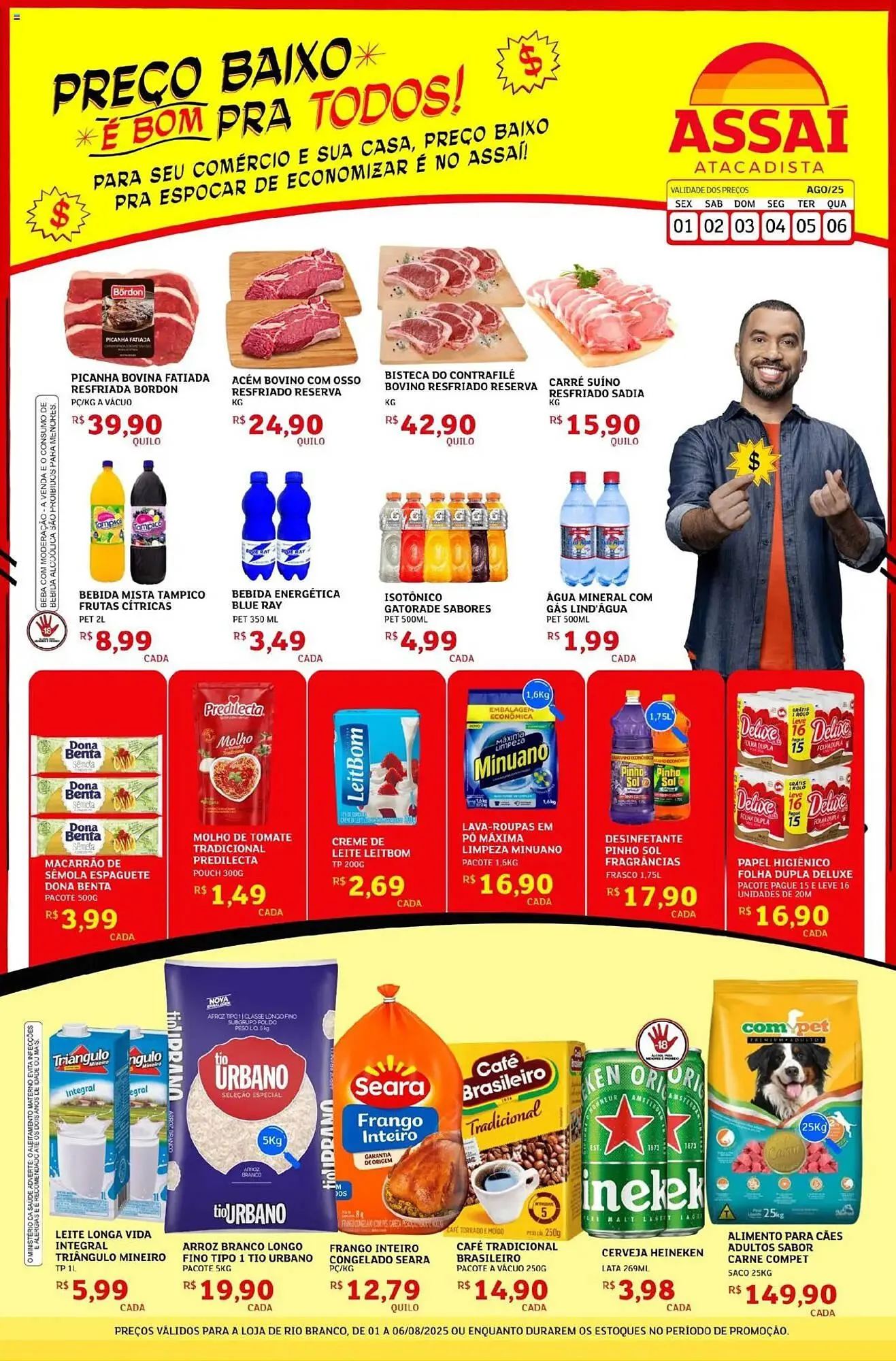 Encarte de Catálogo Assaí Atacadista 1 de agosto até 6 de agosto 2025 - Pagina 1