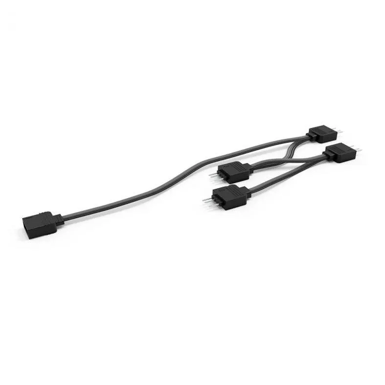 Cabo Splitter Para Fans ARGB PcYes, 1 Entrada 4 Saidas, Preto, SPTARGB4PCY-131477