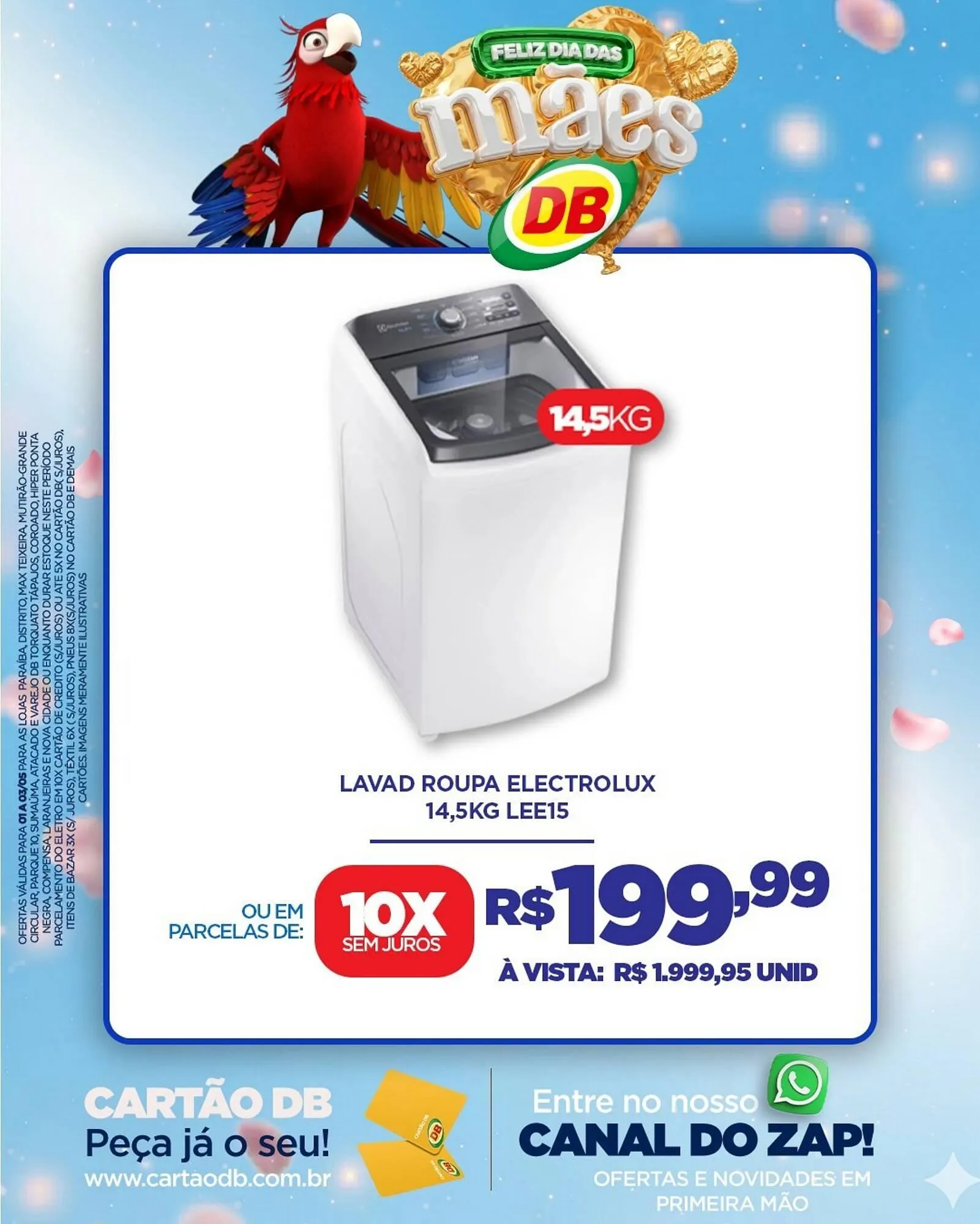 Encarte de Catálogo DB Supermercados 1 de maio até 3 de maio 2026 - Pagina 1