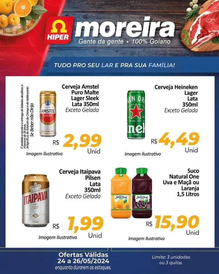 Encarte de Ofertas Hiper Moreira 24 de maio até 26 de maio 2024 - Pagina 5