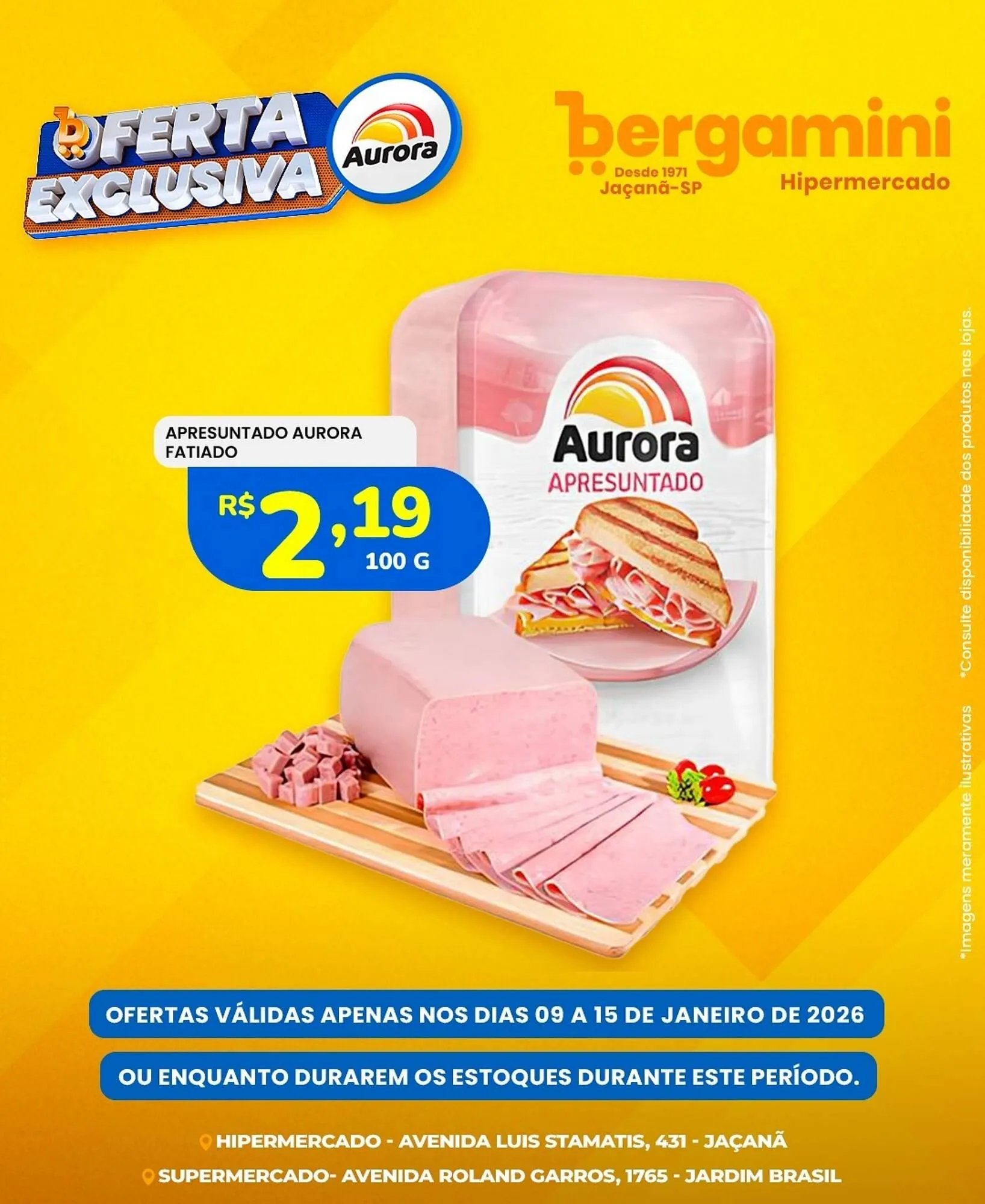 Encarte de Catálogo Supermercado Bergamini 9 de janeiro até 11 de janeiro 2026 - Pagina 1
