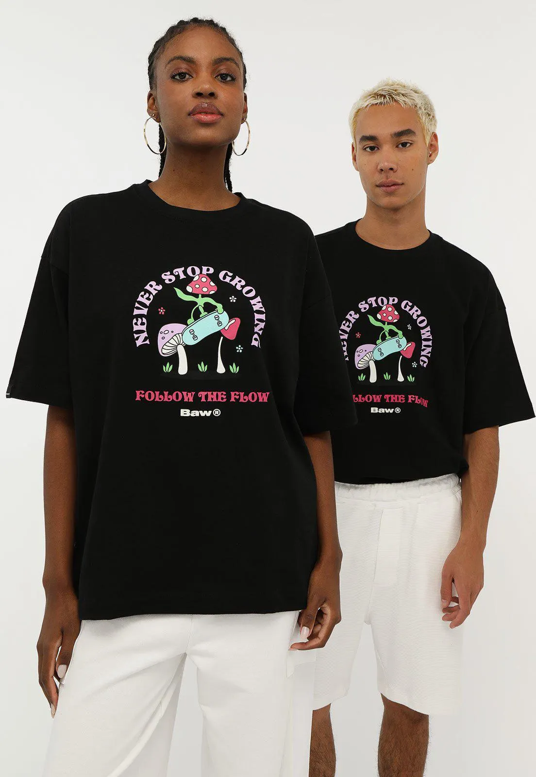 Camiseta BAW New Over Growing Preta