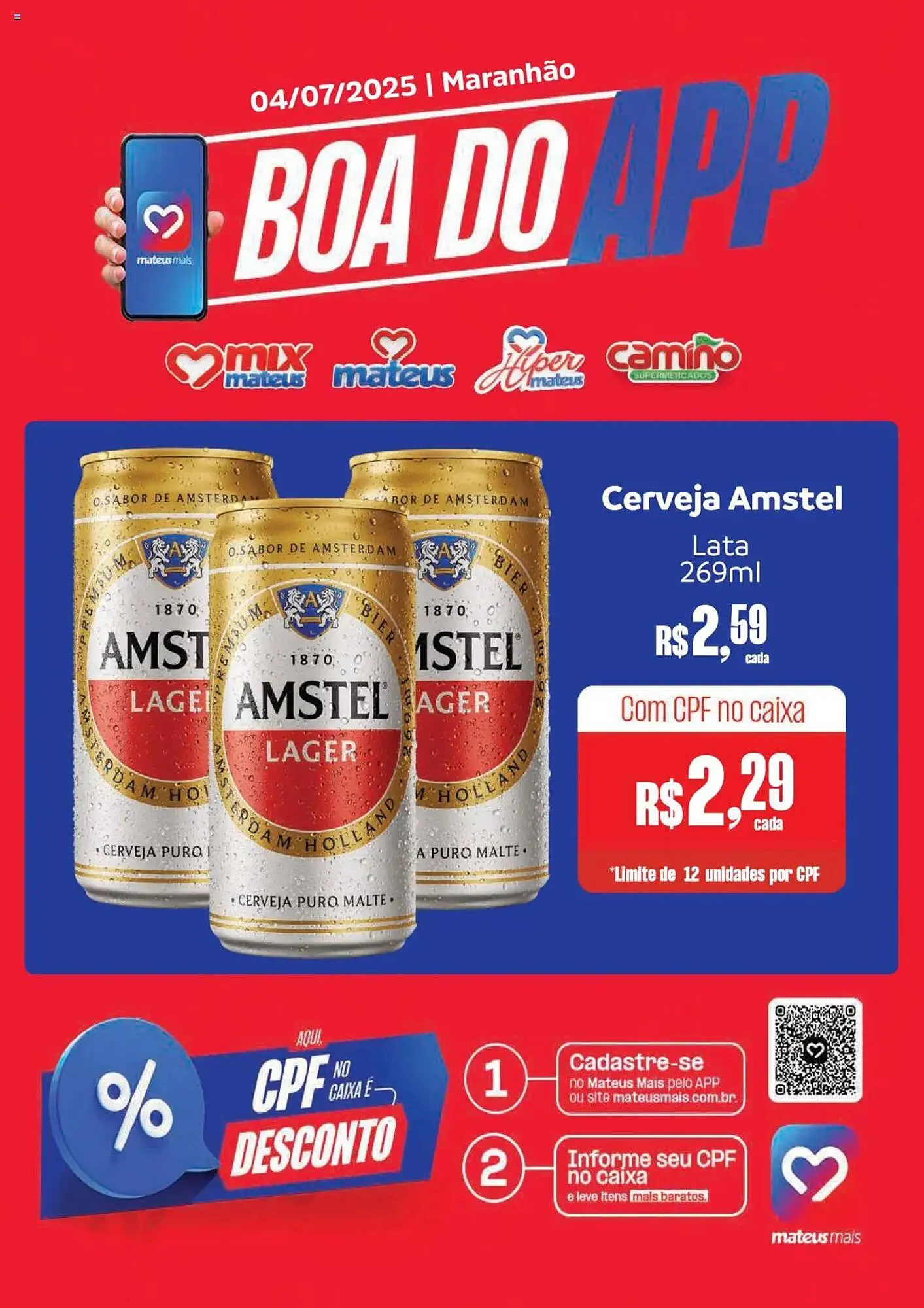 Encarte de Catálogo Supermercados Mateus 4 de julho até 4 de julho 2025 - Pagina 1