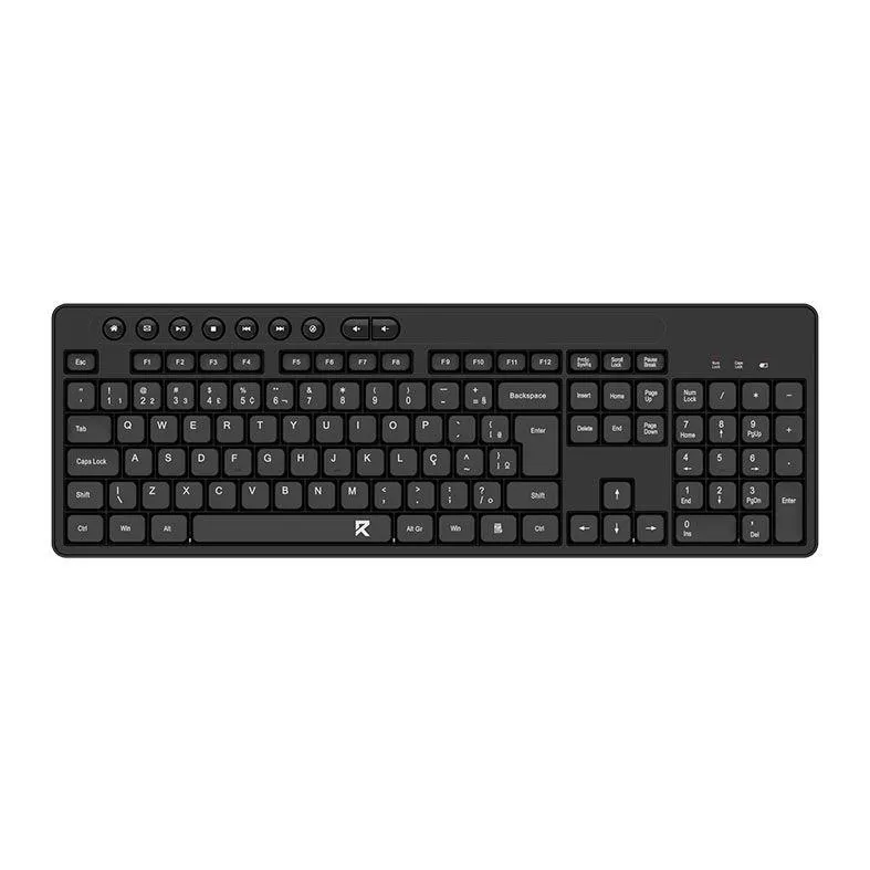Teclado Redragon BK-7094, ABNT2, Preto, BK-7094-PT
