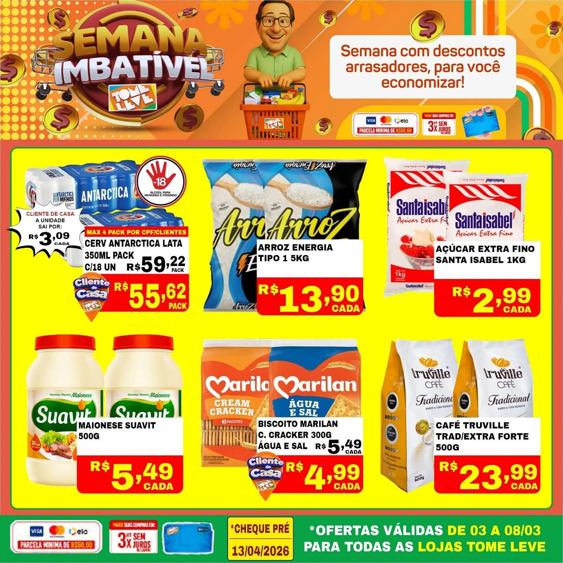 Encarte de Catálogo Tome Leve 3 de março até 8 de março 2026 - Pagina 1
