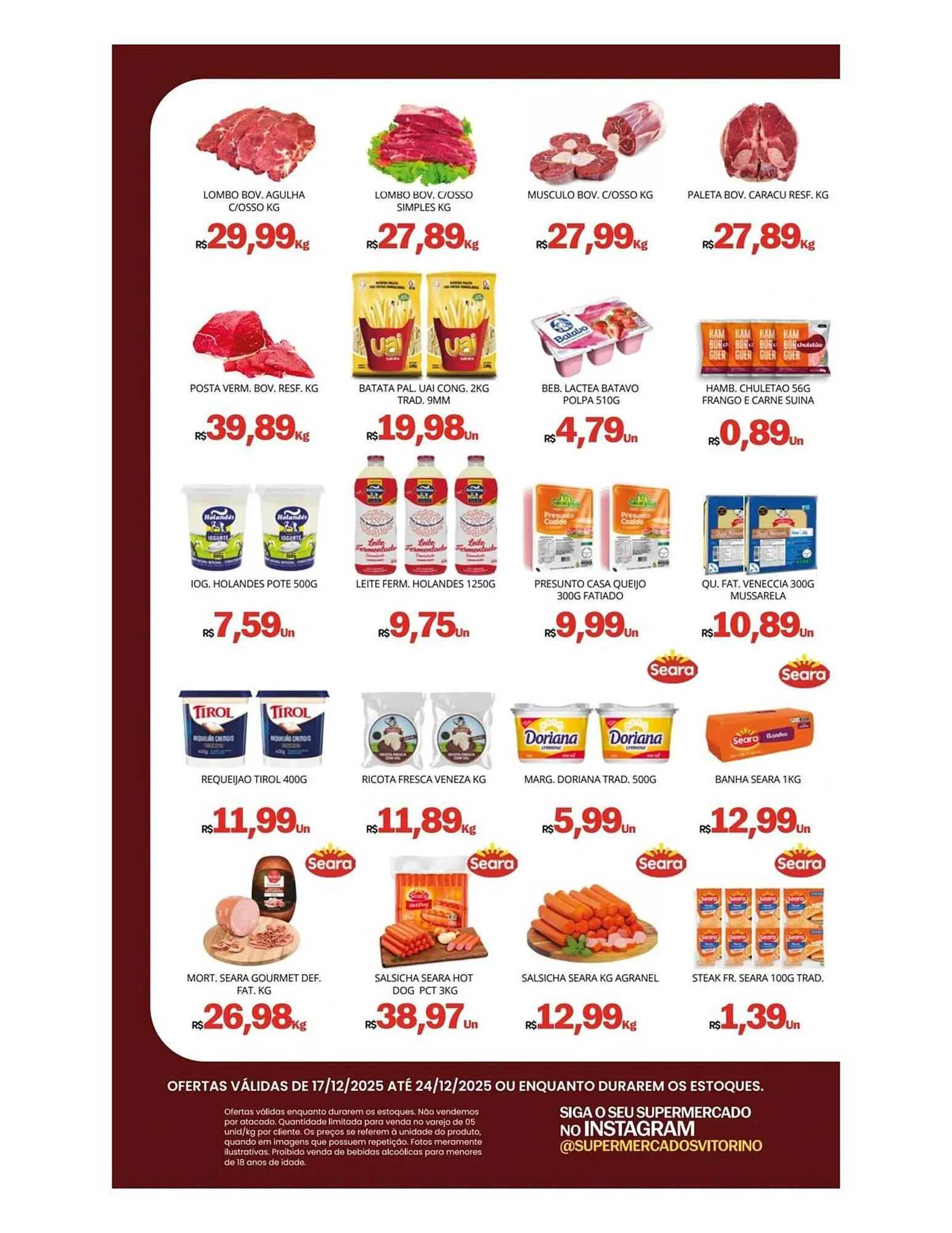Encarte de Catálogo Supermercado Vitorino 19 de dezembro até 24 de dezembro 2025 - Pagina 6