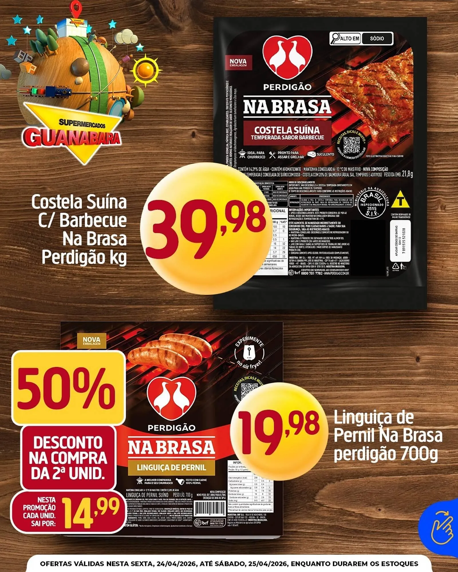 Encarte de Encarte Supermercados Guanabara 24 de abril até 25 de abril 2026 - Pagina 1
