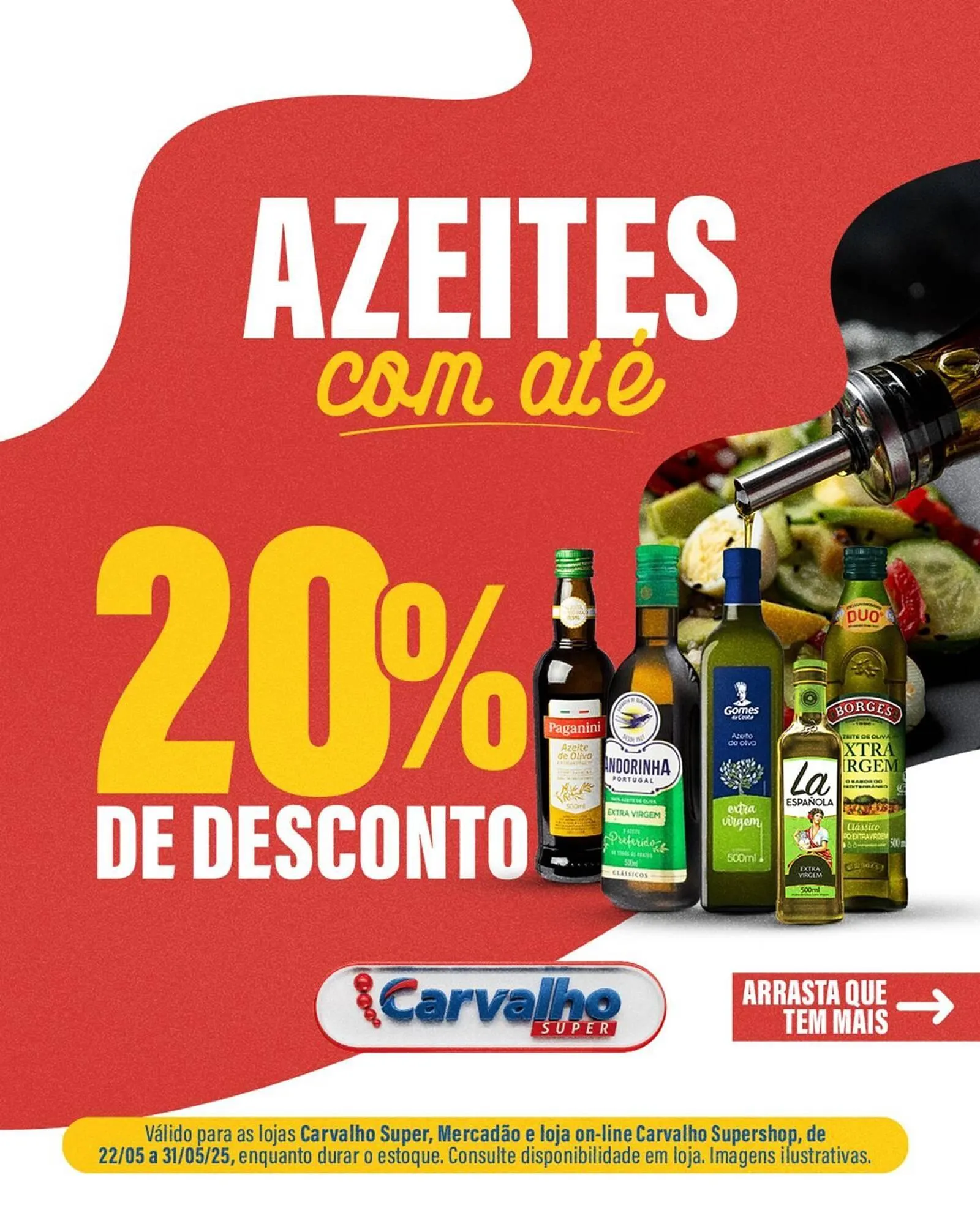 Encarte de Catálogo Carvalho Supermercado 22 de maio até 31 de maio 2025 - Pagina 1