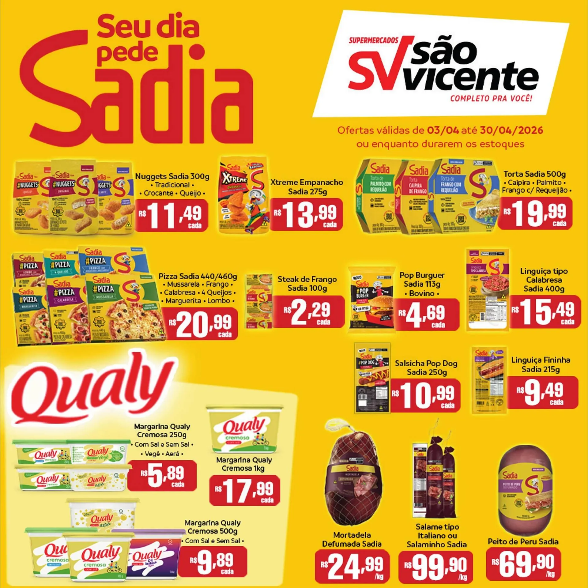 Encarte de Catálogo Supermercados São Vicente 6 de abril até 30 de abril 2026 - Pagina 1