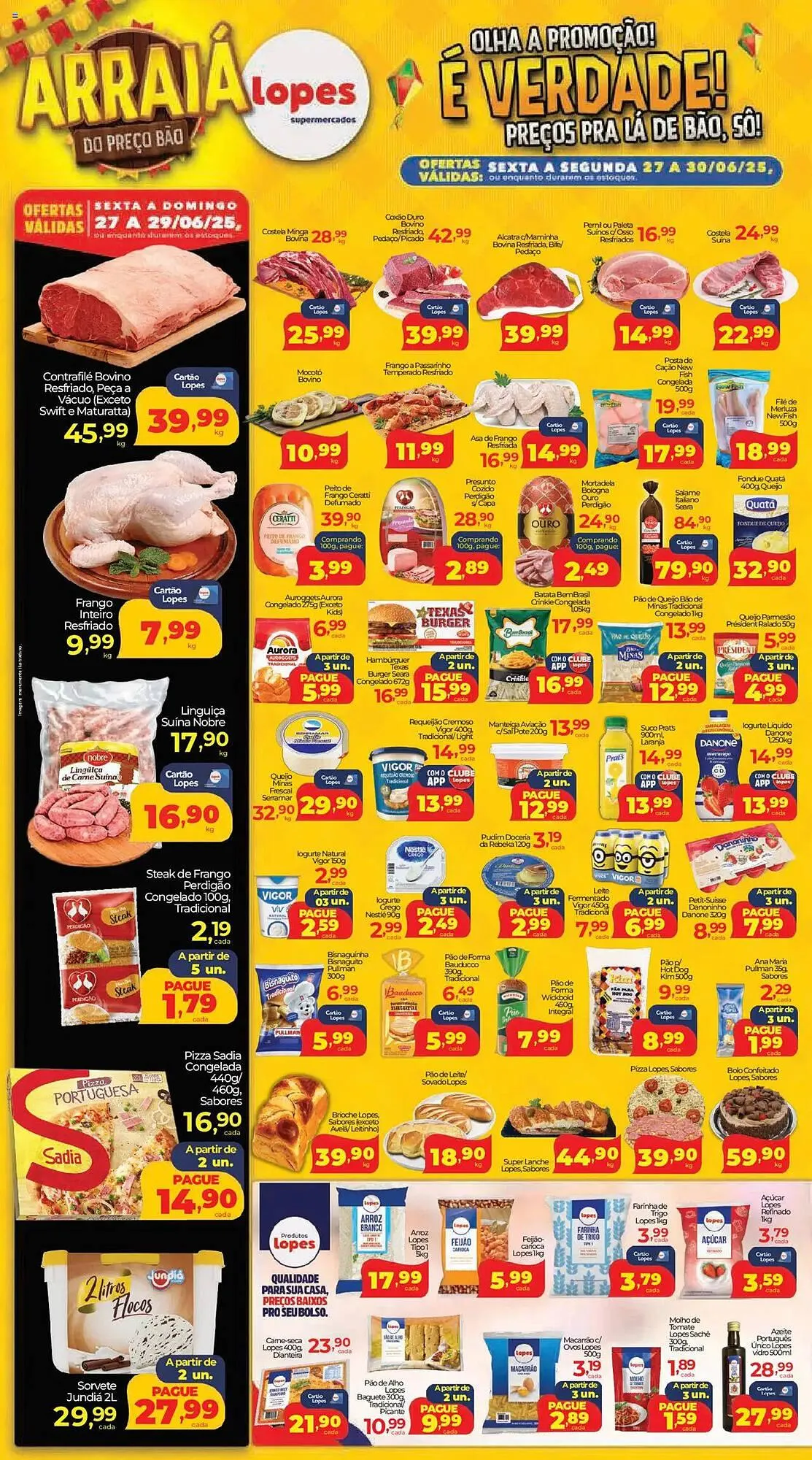 Encarte de Catálogo Lopes Supermercados 27 de junho até 30 de junho 2025 - Pagina 2