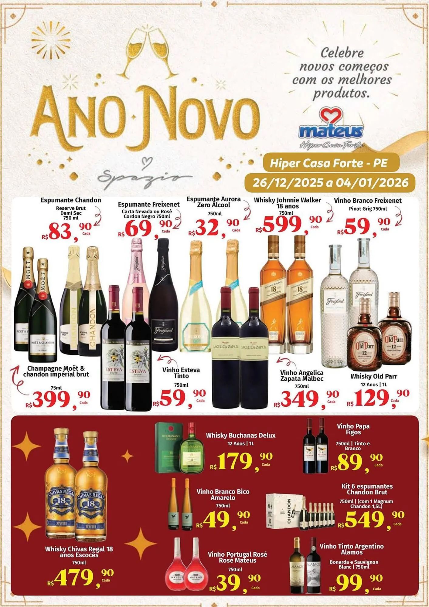 Encarte de Catálogo Supermercados Mateus 1 de janeiro até 4 de janeiro 2026 - Pagina 1