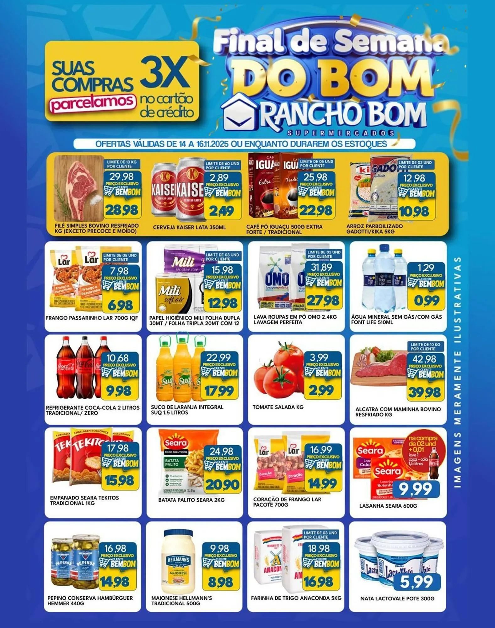 Encarte de Catálogo Rancho Bom Supermercados 14 de novembro até 16 de novembro 2025 - Pagina 1