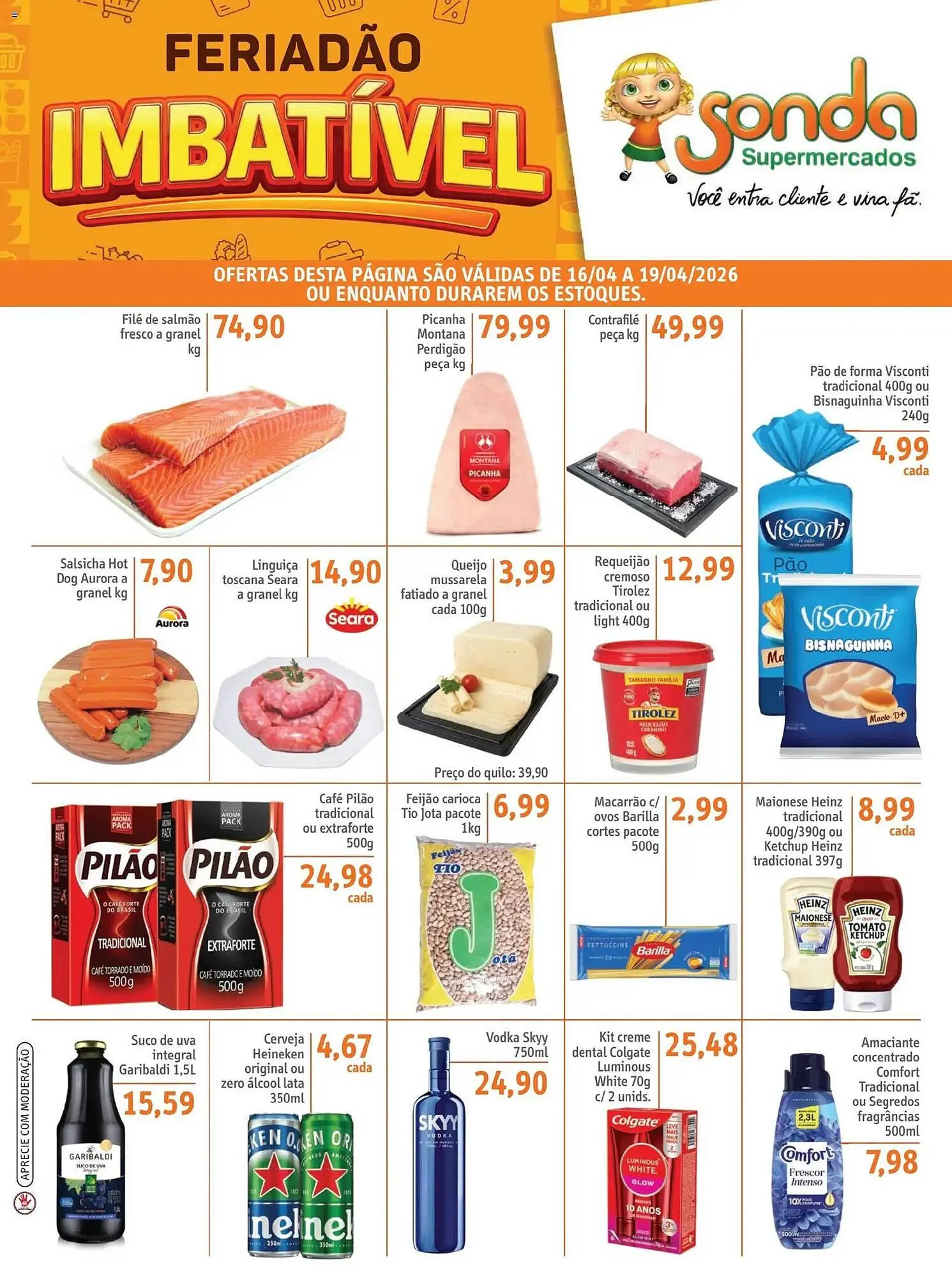 Encarte de Folheto Sonda 16 de abril até 19 de abril 2026 - Pagina 1