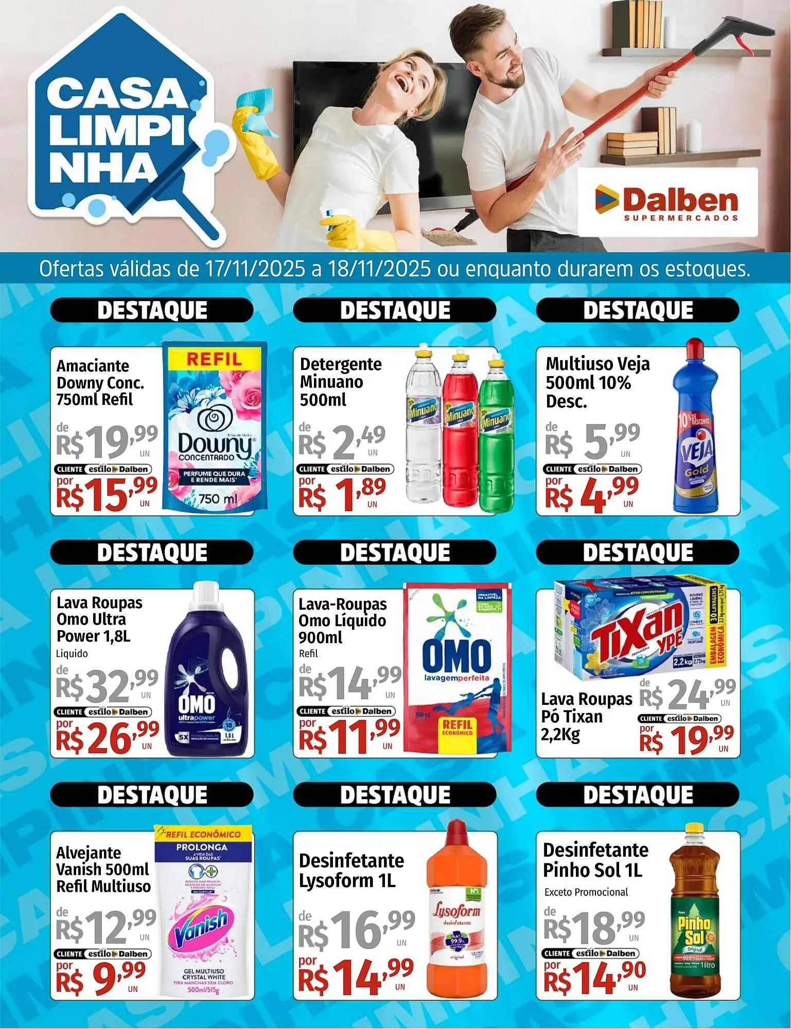Encarte de Catálogo Supermercado Dalben 17 de novembro até 18 de novembro 2025 - Pagina 1