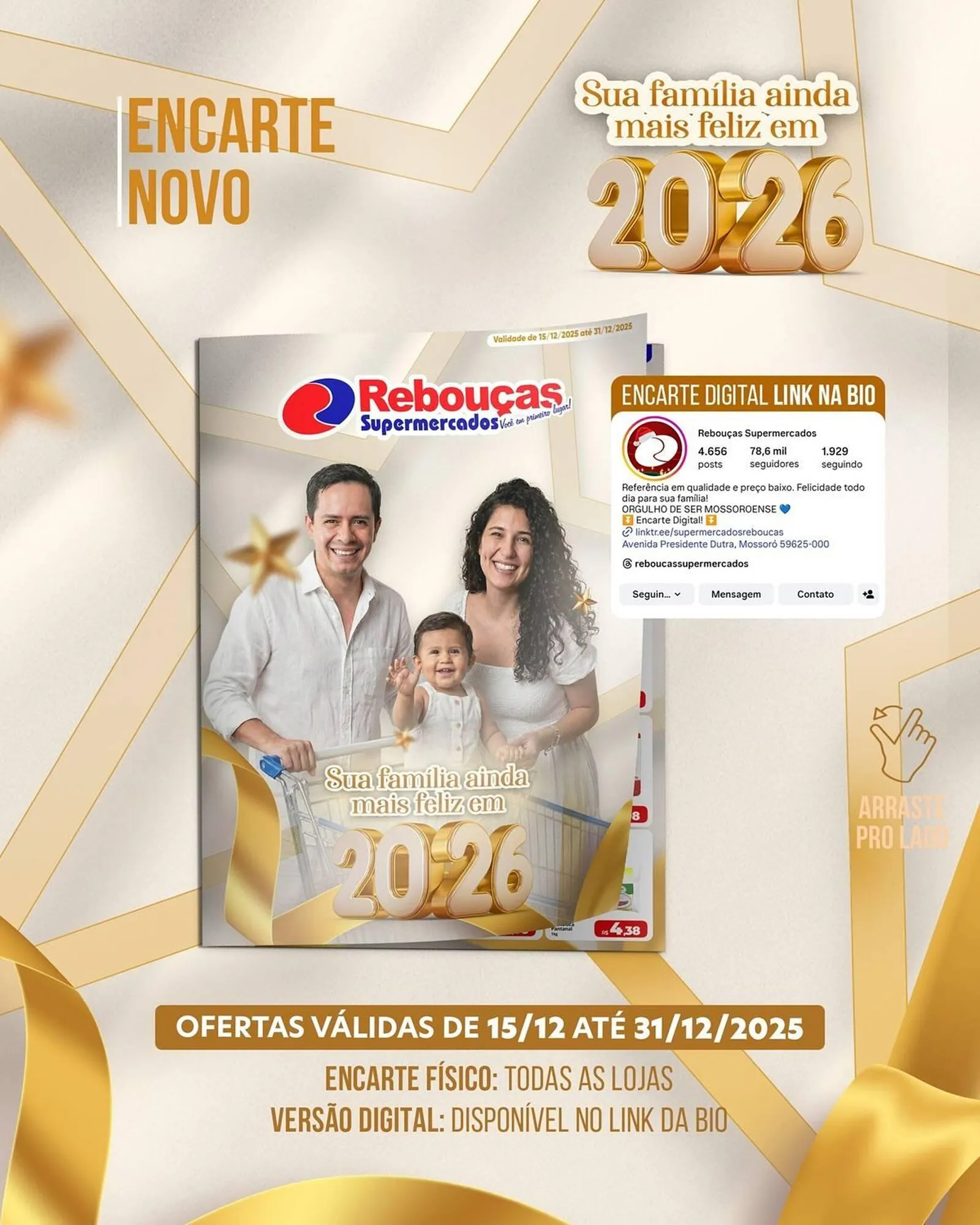 Encarte de Catálogo Rebouças Supermercados 15 de dezembro até 31 de dezembro 2025 - Pagina 1